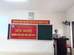 Khoa Quản lý Tài nguyên tổ chức thành công Hội nghị NCKH 2018 và tổng kết năm 2017
