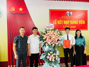 LẾ KẾT NẠP ĐẢNG VIÊN KHOA QUẢN LÝ TÀI NGUYÊN