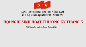 HỘI NGHỊ SINH HOẠT THƯỜNG KỲ THÁNG 5