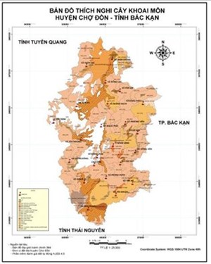 ỨNG DỤNG GIS VÀ PHẦN MỀM ALES XÂY DỰNG BẢN ĐỒ PHÂN HẠNG THÍCH HỢP ĐẤT ĐAI ĐỐI VỚI CÂY KHOAI MÔN  TẠI HUYỆN CHỢ ĐỒN, TỈNH BẮC KẠN